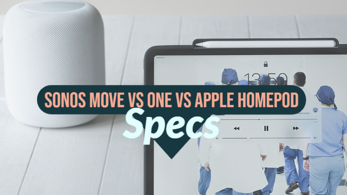 Sonos Move vs One vs Homepod by Apple