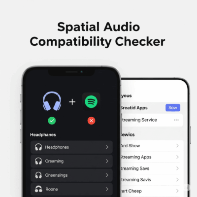 Spatial Audio Compatibility Checker Match Headphones & Streaming Apps