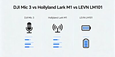 DJI Mic 3 vs Hollyland Lark M1 vs LEVN LM101