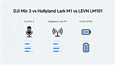 DJI Mic 3 vs Hollyland Lark M1 vs LEVN LM101