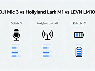 DJI Mic 3 vs Hollyland Lark M1 vs LEVN LM101