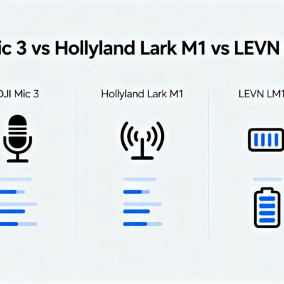 DJI Mic 3 vs Hollyland Lark M1 vs LEVN LM101