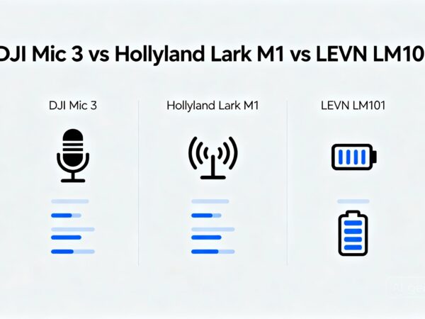 DJI Mic 3 vs Hollyland Lark M1 vs LEVN LM101