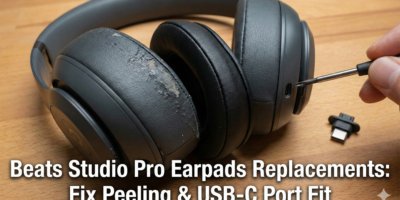 Beats Studio Pro Earpads Replacements Fix Peeling & USB-C Port Fit