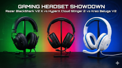 Razer BlackShark V2 X vs HyperX Cloud Stinger 2 vs Kreo Beluga V2