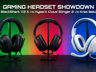 Razer BlackShark V2 X vs HyperX Cloud Stinger 2 vs Kreo Beluga V2