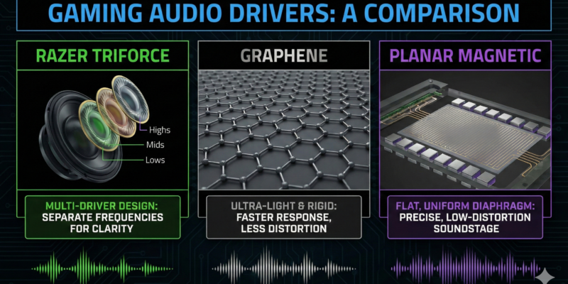 Razer TriForce vs. Graphene vs. Planar Gaming Audio Drivers