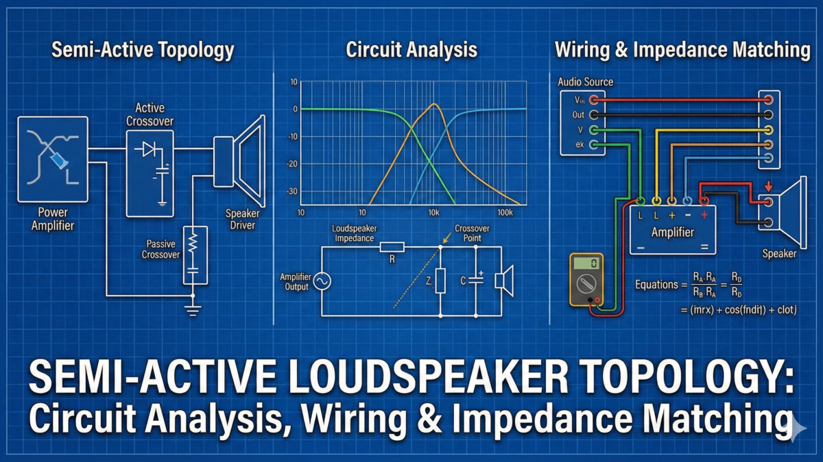 Semi-Active Loudspeaker Topology Circuit Analysis, Wiring & Impedance Matching