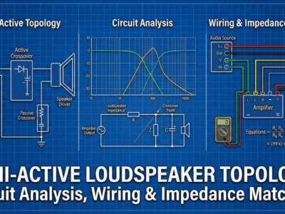 Semi-Active Loudspeaker Topology Circuit Analysis, Wiring & Impedance Matching