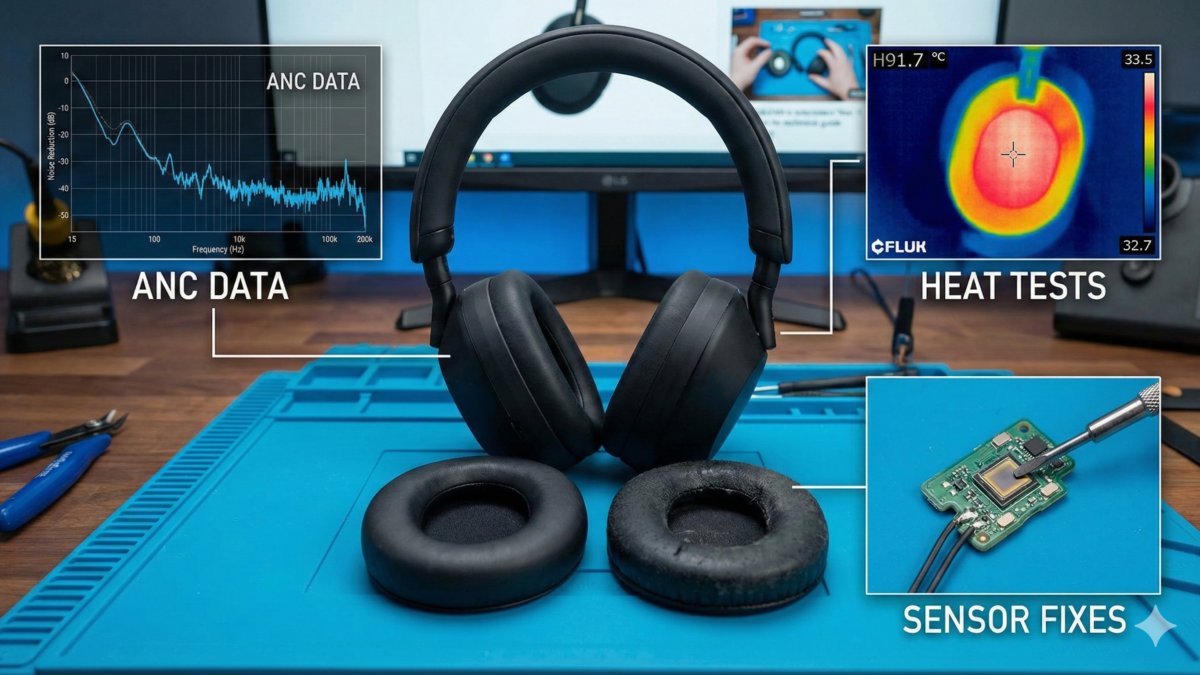 Sony WH-1000XM5 Earpad Replacement Guide ANC Data, Heat Tests & Sensor Fixes