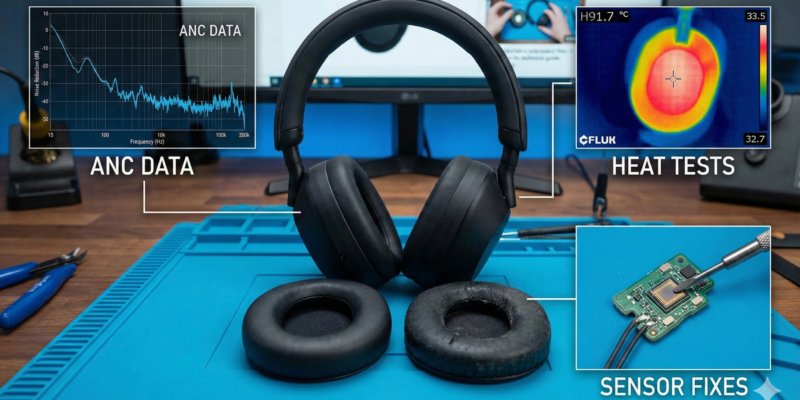 Sony WH-1000XM5 Earpad Replacement Guide ANC Data, Heat Tests & Sensor Fixes