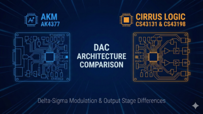 AKM AK4377 vs. Cirrus Logic CS43131 & CS43198 DAC Architecture