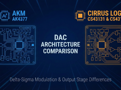 AKM AK4377 vs. Cirrus Logic CS43131 & CS43198 DAC Architecture