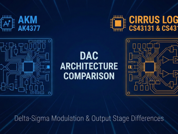AKM AK4377 vs. Cirrus Logic CS43131 & CS43198 DAC Architecture