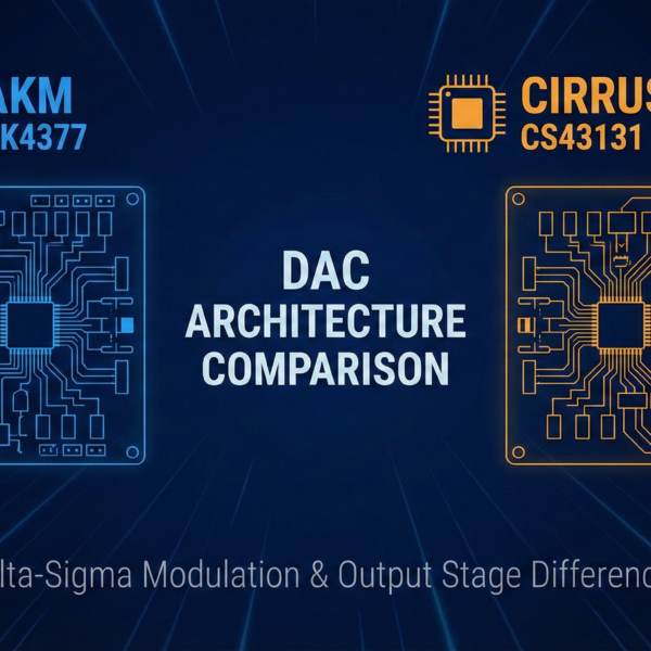 AKM AK4377 vs. Cirrus Logic CS43131 & CS43198 DAC Architecture